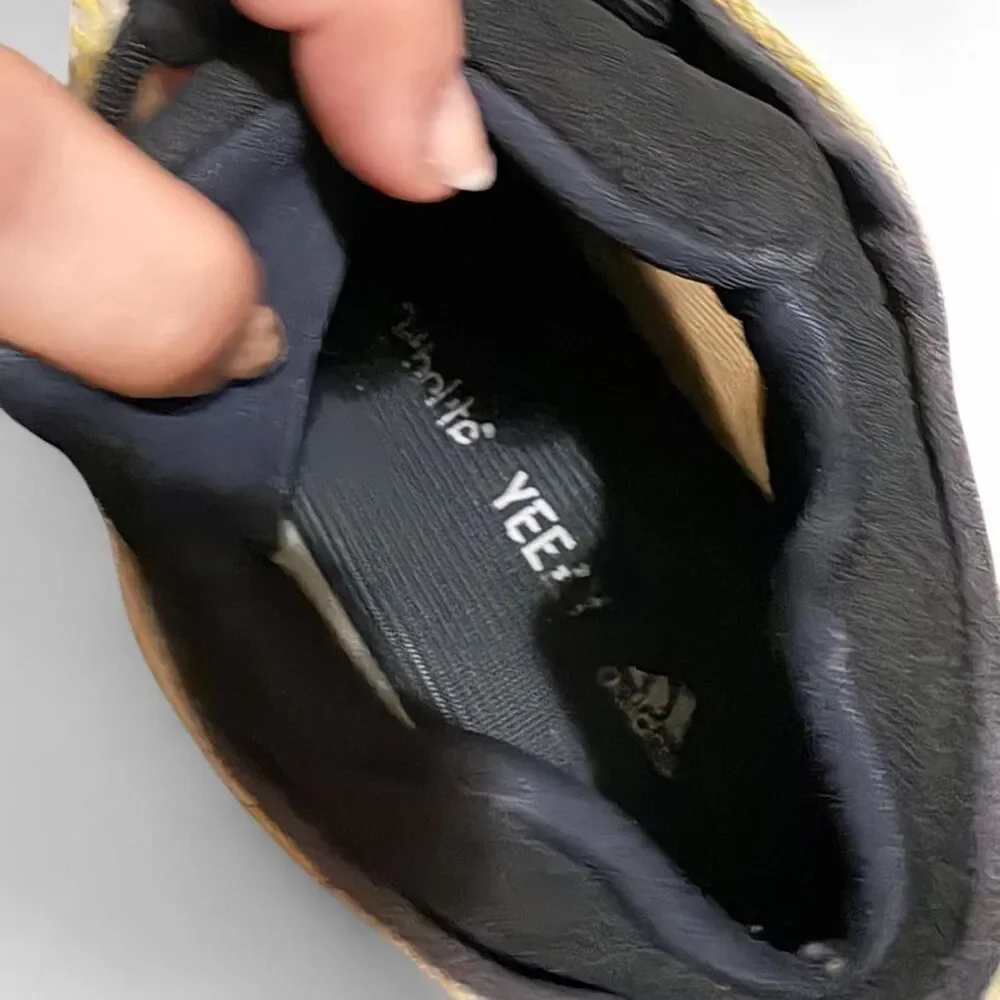 Yeezy Men's Gold and Tan Trainers